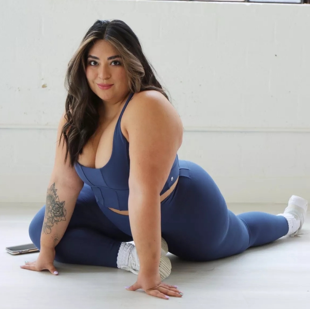 Buffbunny Corset Crop - Baked Blue XXL (Cake Collection)